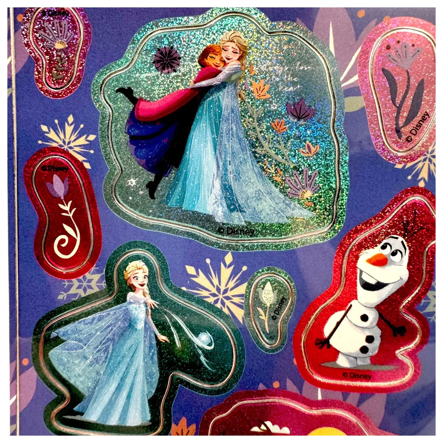 Disney Frozen Friends Hug Holographic Sticker Set product photo