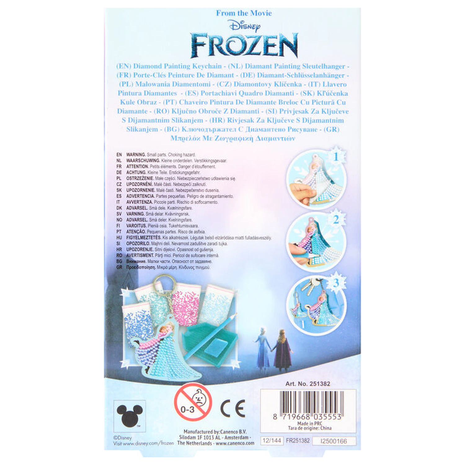 Disney Frozen diamond keychain making kit product photo