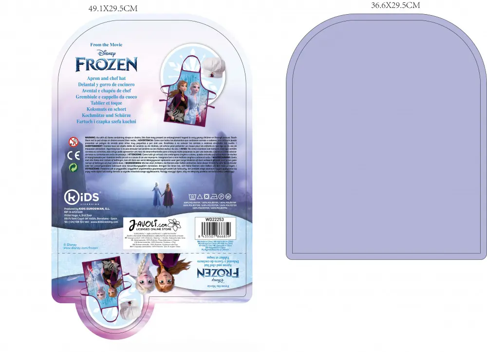 Disney Frozen Kids' Apron 2-Piece Set product photo