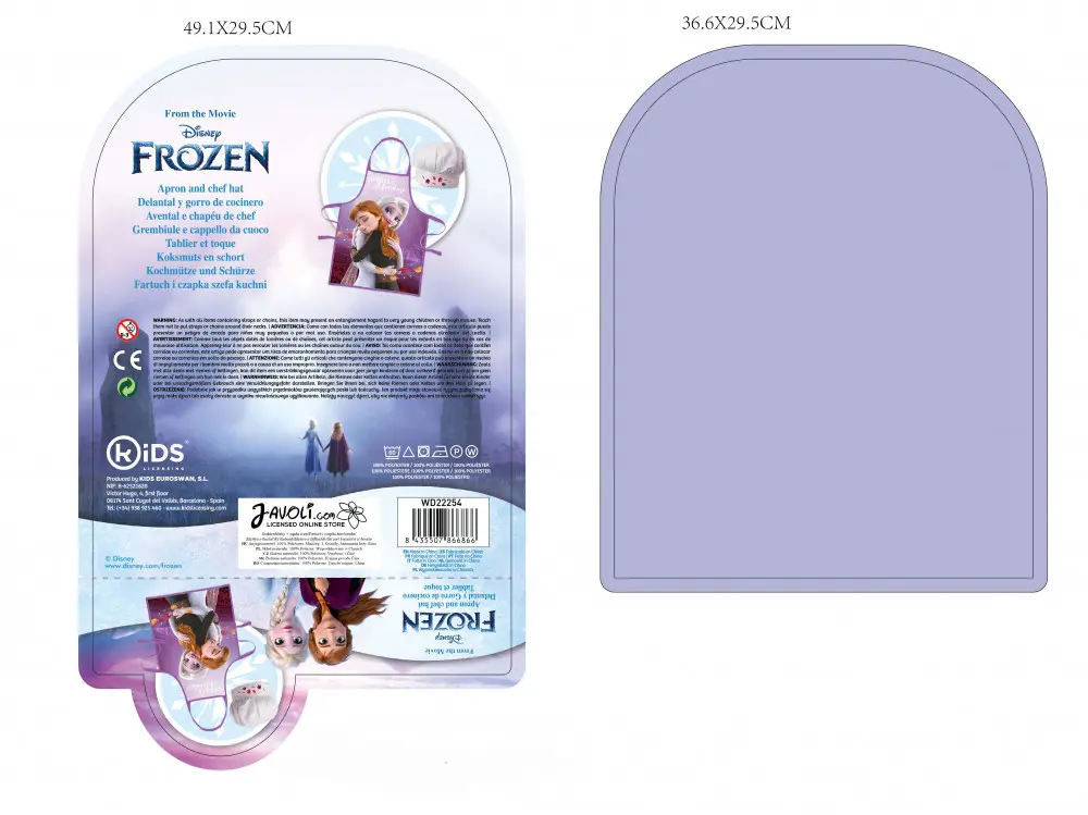 Disney Frozen Kids Apron 2-piece Set product photo