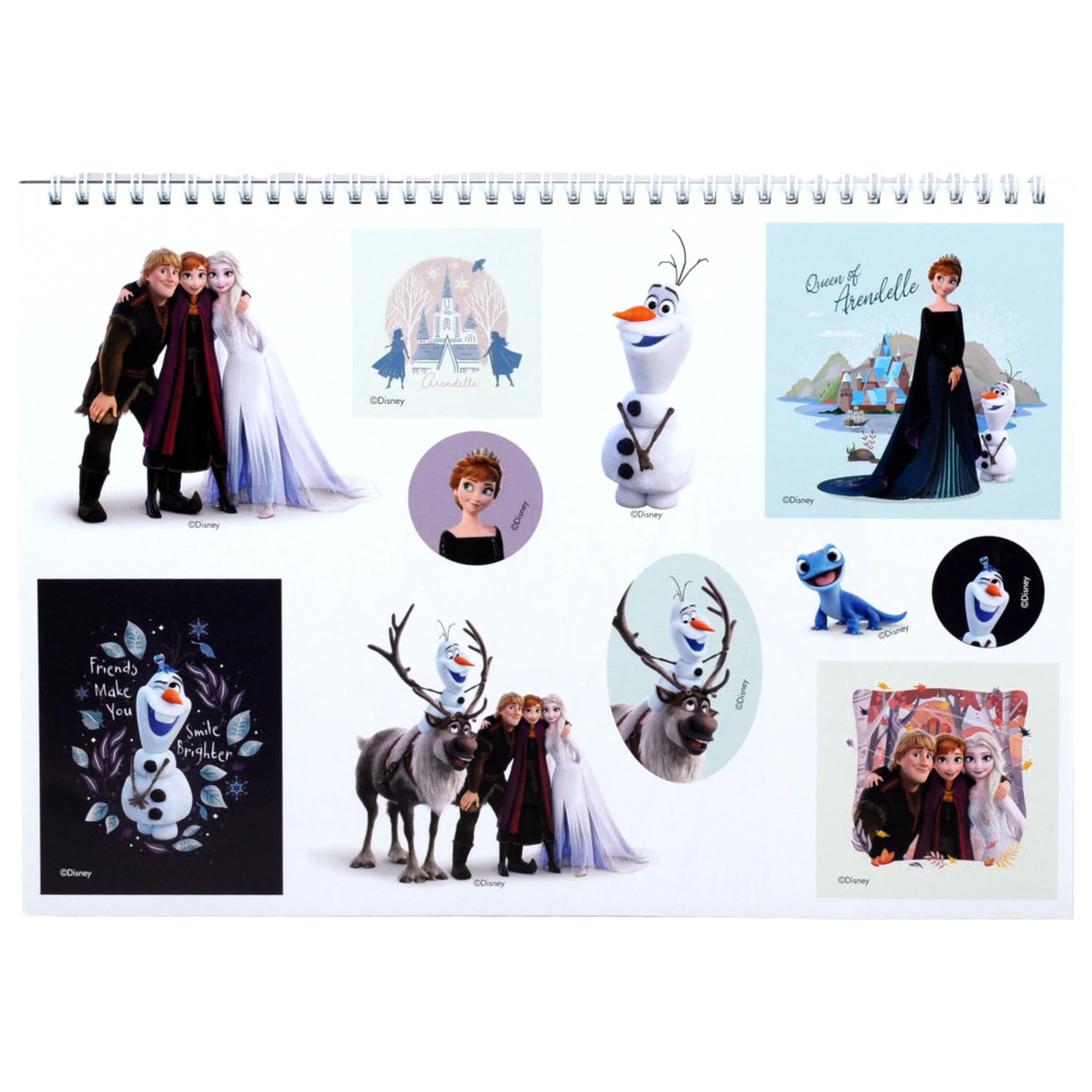 Disney Frozen Heart A/4 Spiral Sketchbook 40 Sheets with Stickers product photo