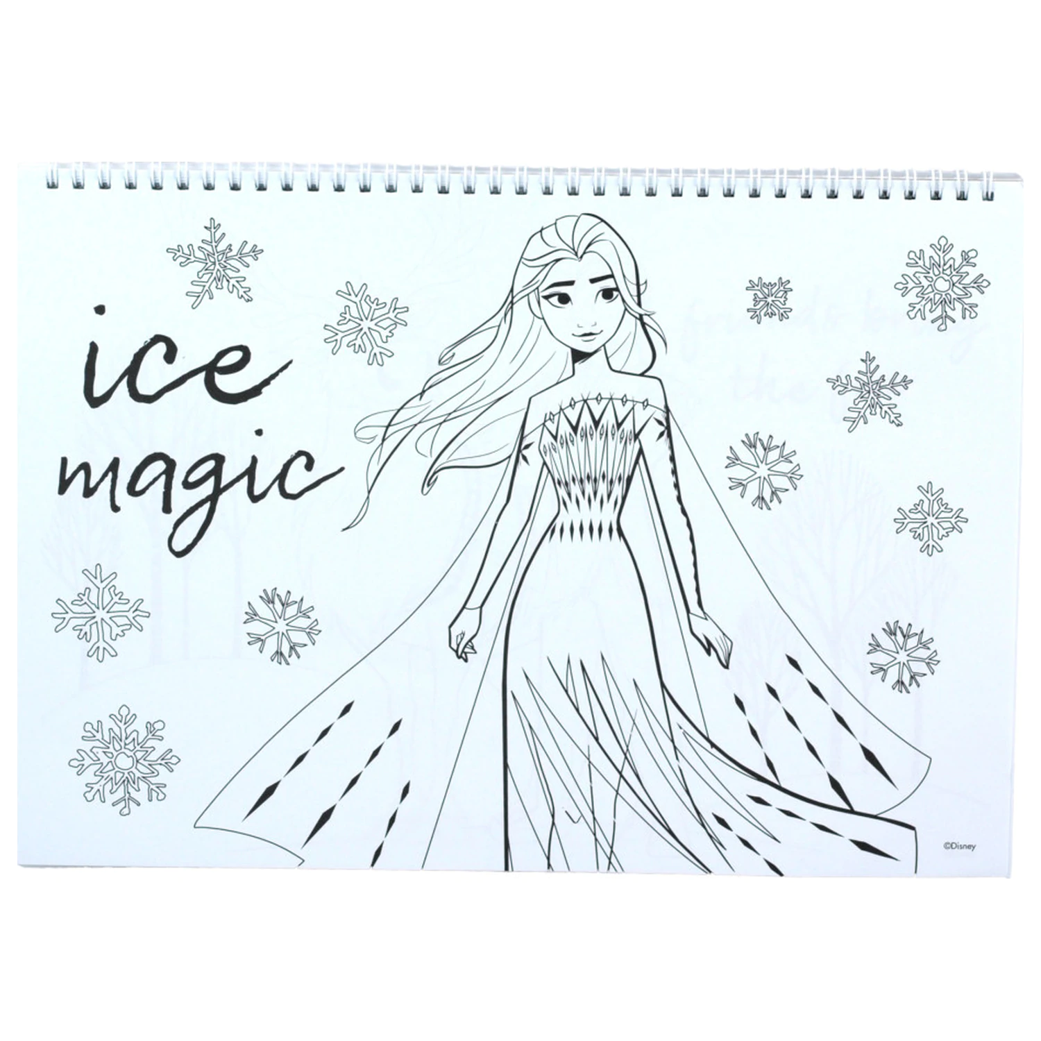 Disney Frozen Heart A/4 Spiral Sketchbook 40 Sheets with Stickers product photo