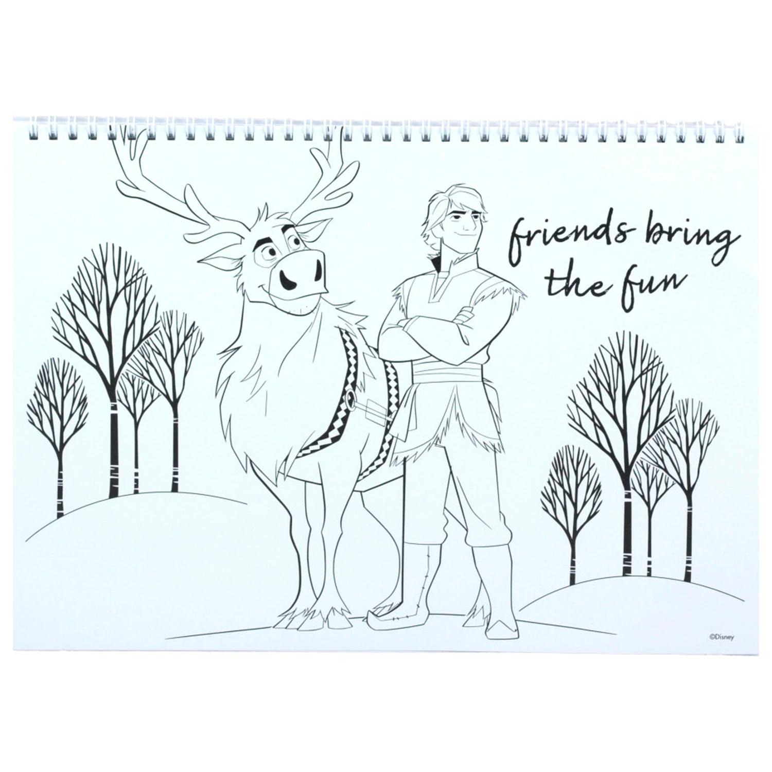 Disney Frozen Heart A/4 Spiral Sketchbook 40 Sheets with Stickers product photo