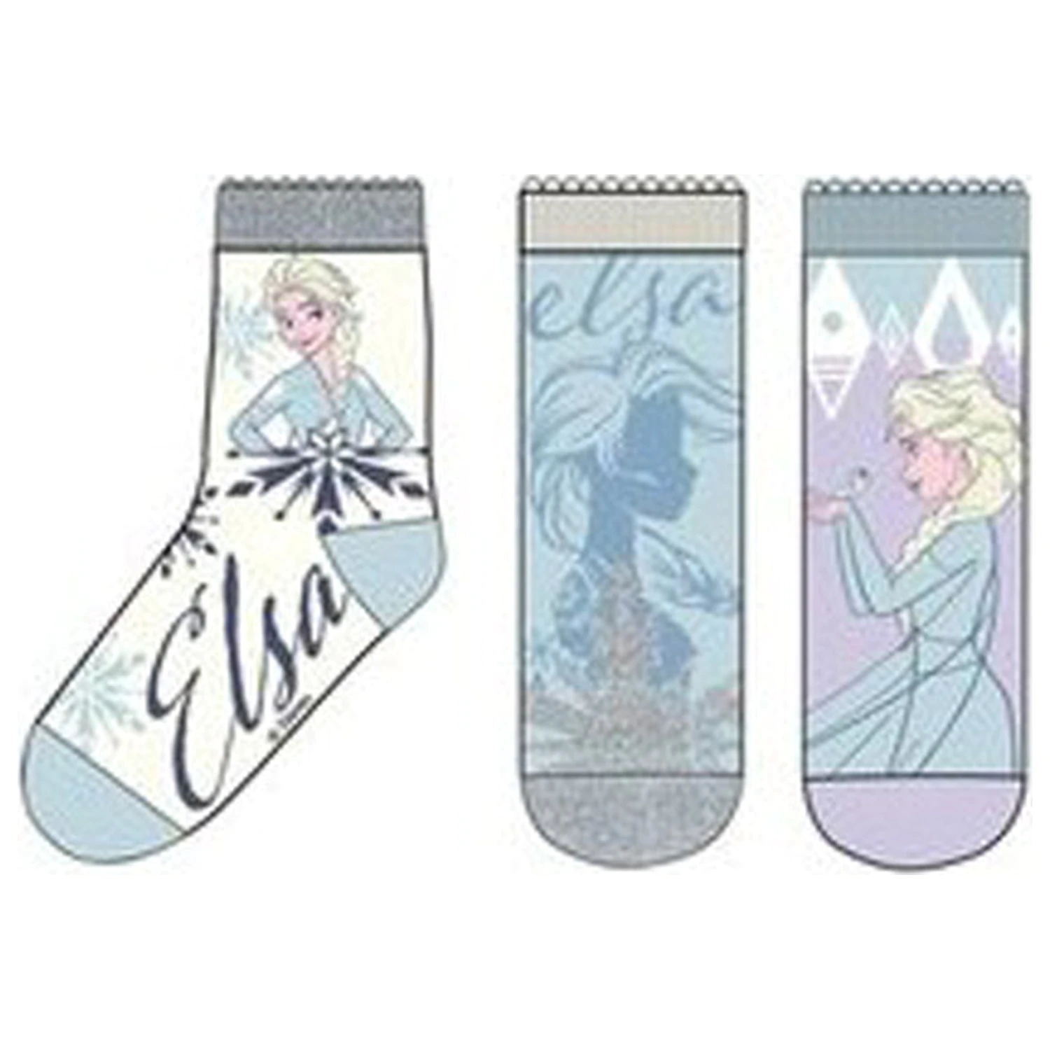 Disney Frozen Ice Kingdom Kids' Socks 23/26 product photo