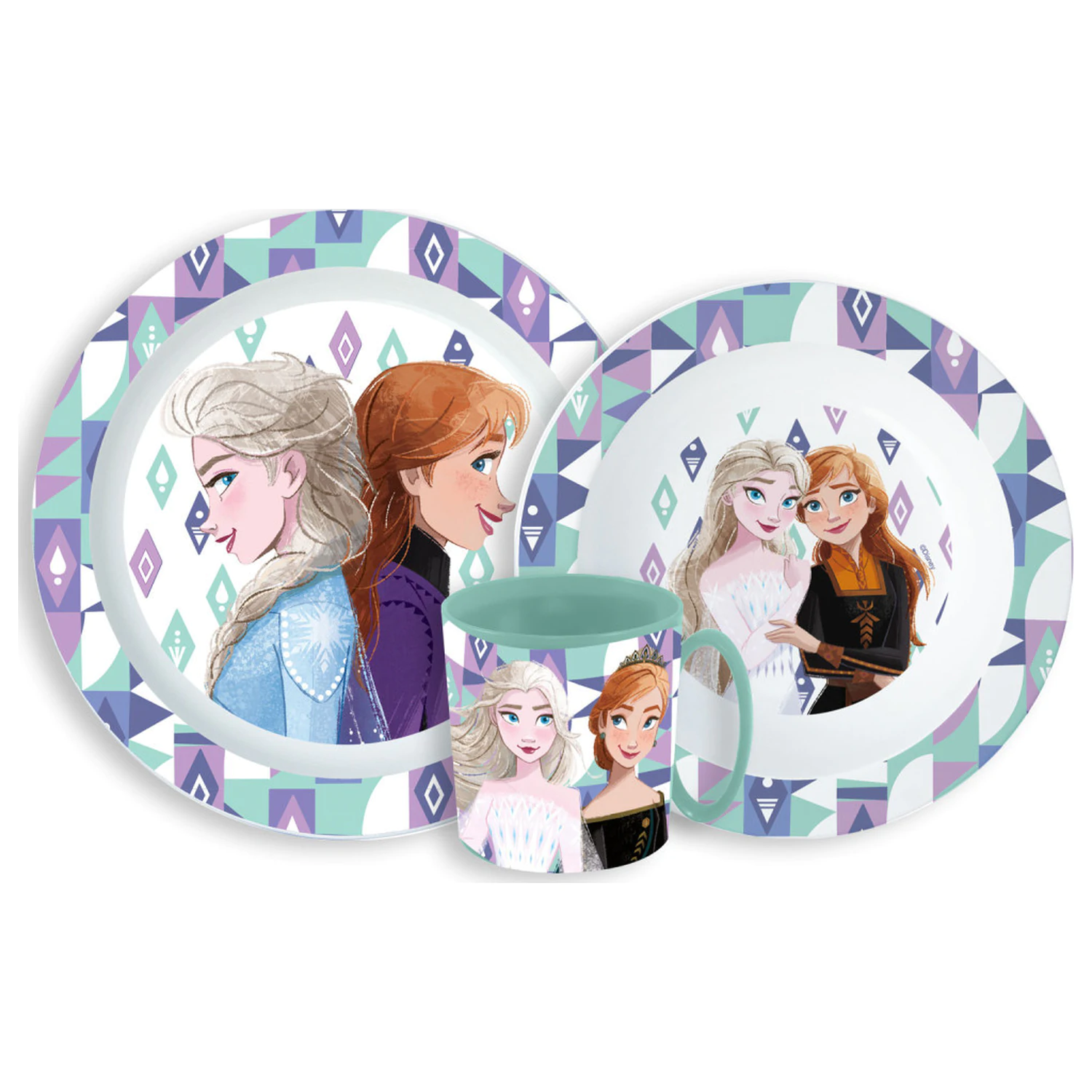 Disney Frozen Ice Magic Dinnerware Set, Micro Plastic Set with Mug 350 ml product photo