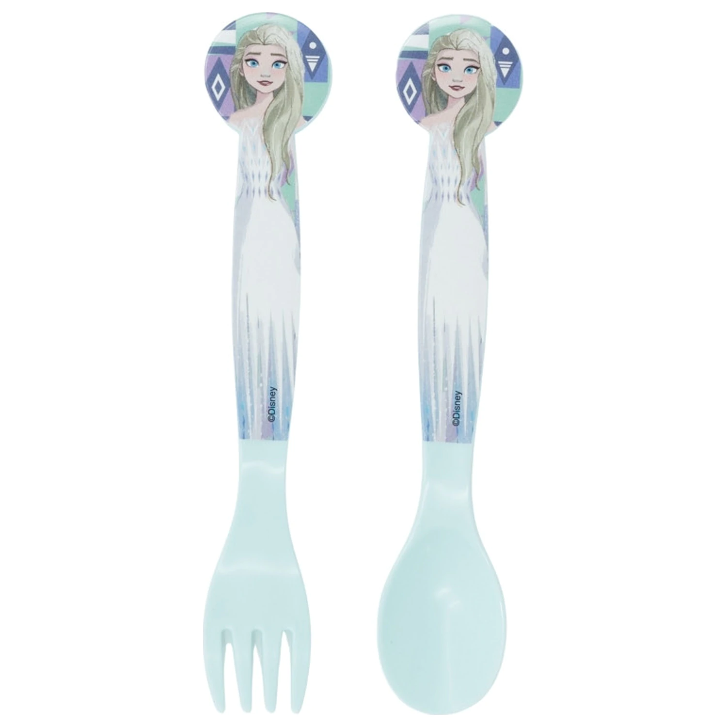 Disney Frozen Ice Magic plastic cutlery set - 2 pieces product photo