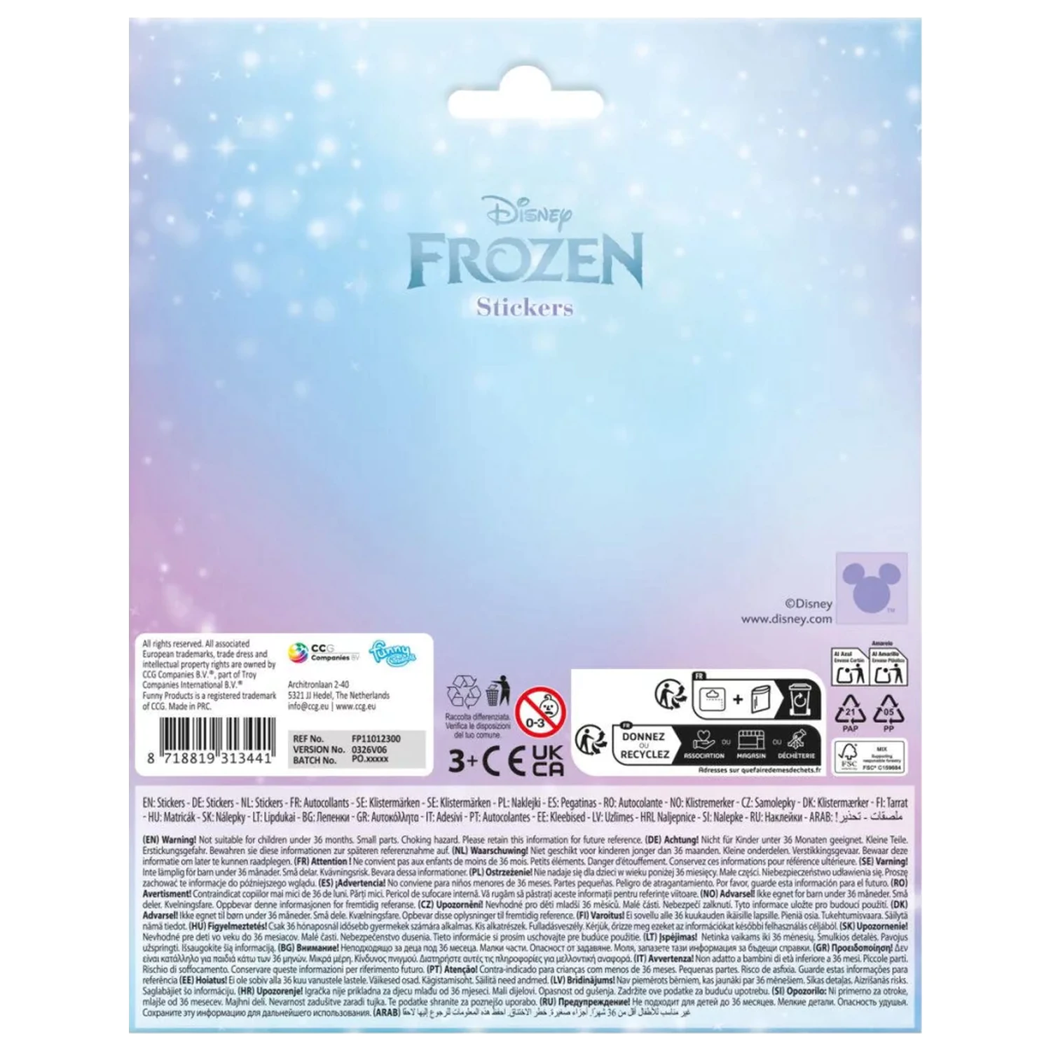 Disney Frozen Ice sticker product photo