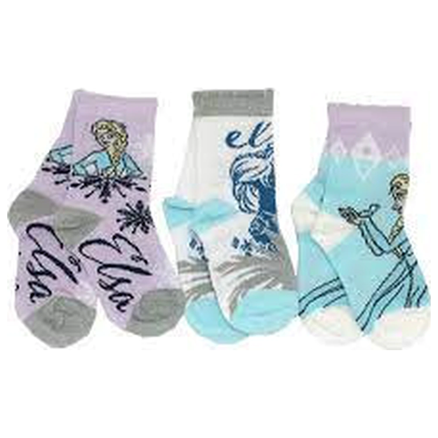 Disney Frozen Icy Elsa Kids Socks 31/34 product photo
