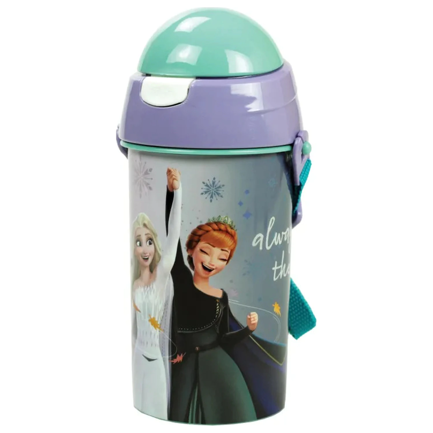 Disney Frozen Idyllic Plastic Straw Bottle with Hook 500 ml product photo