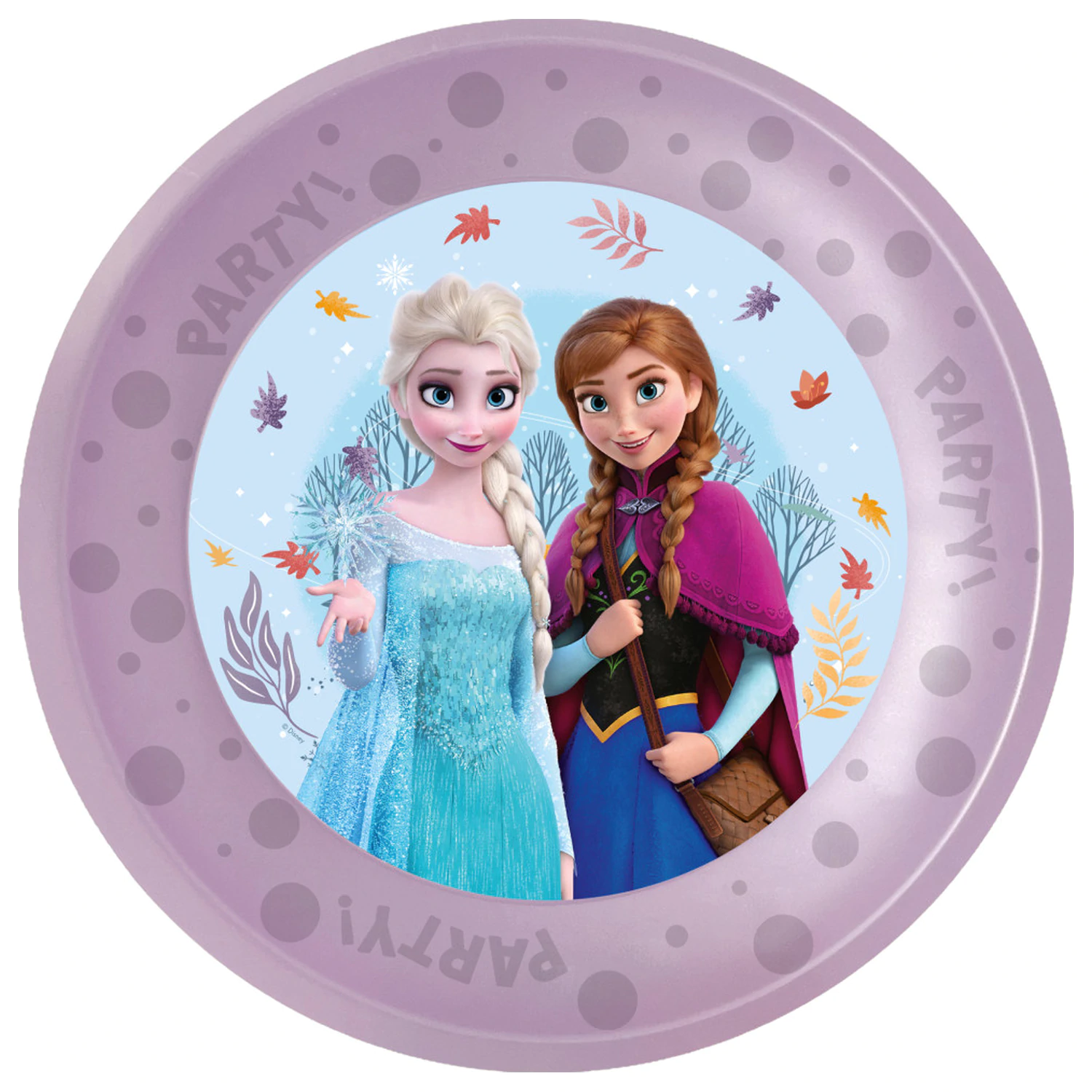 Disney Frozen Idyllic Wonder micro premium plastic flat plate 4-piece set 21 cm product photo
