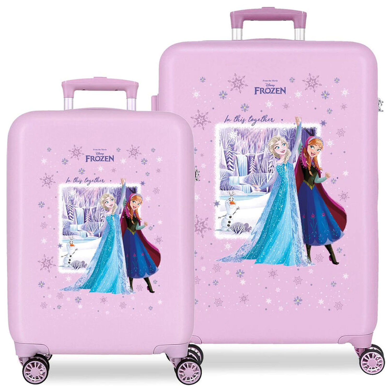 Disney Frozen In This Together ABS 2-piece trolley suitcase set 55/65cm product photo