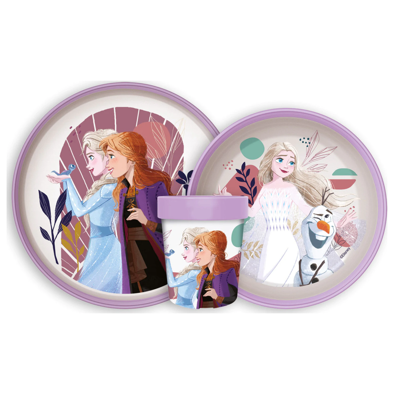 Disney Frozen Journey non-slip dinnerware set, micro plastic set product photo