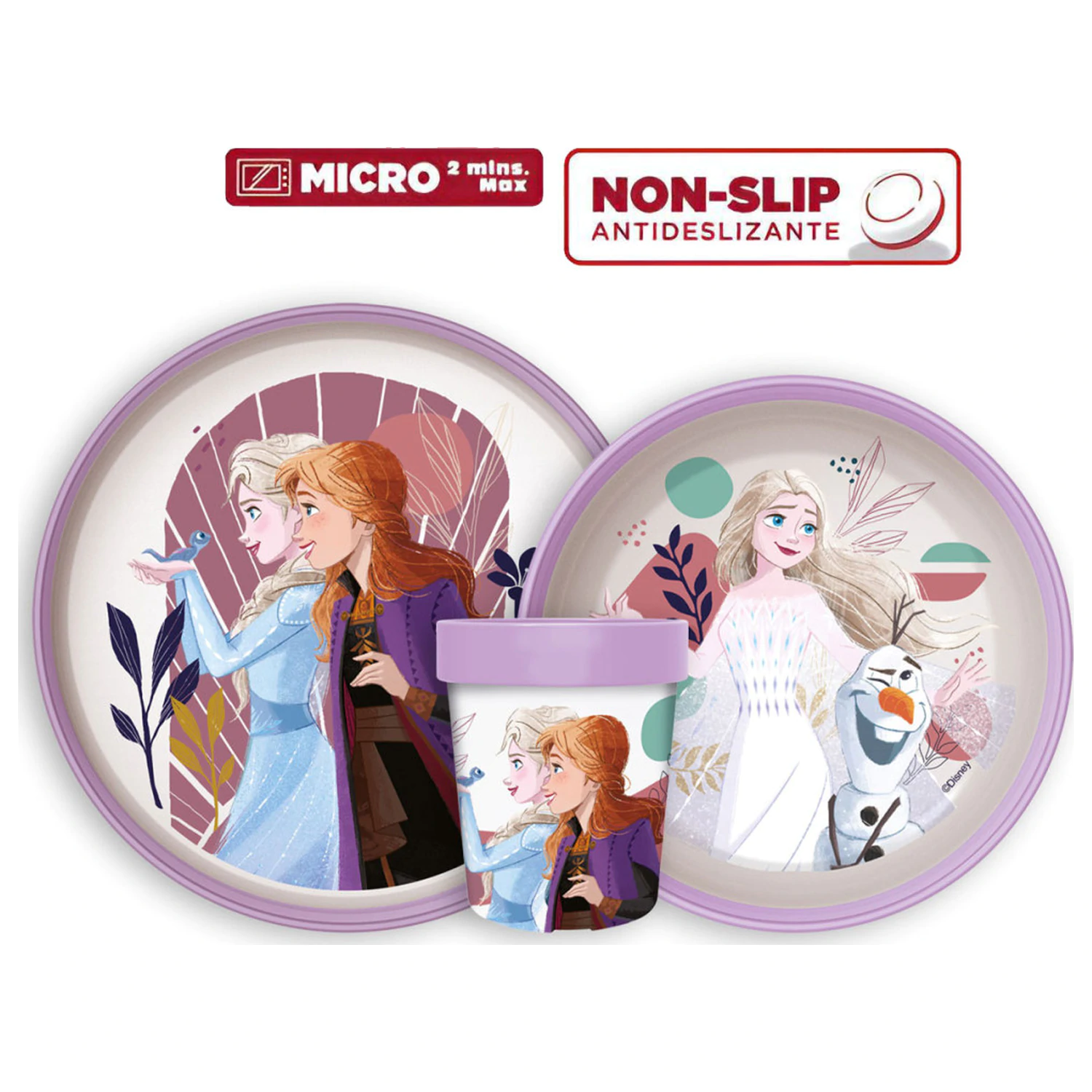 Disney Frozen Journey non-slip dinnerware set, micro plastic set product photo