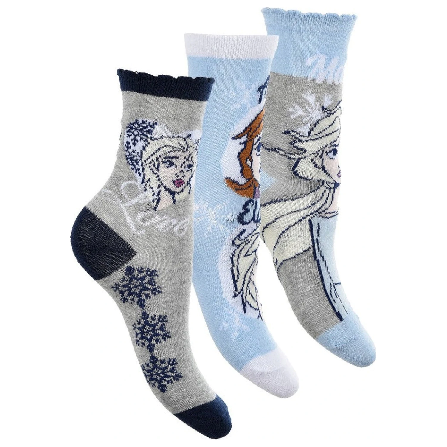Disney Frozen Love Blue Kids Socks 23/26 product photo