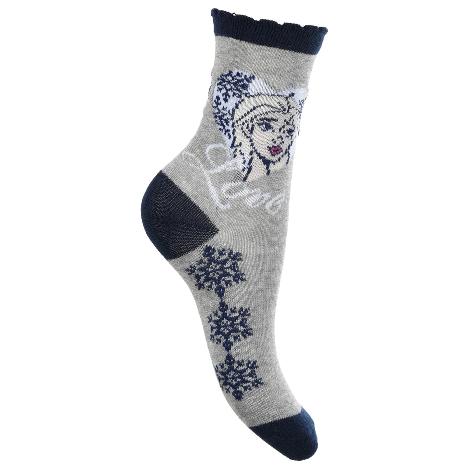 Disney Frozen Love Blue Children's Socks 31/34 product photo