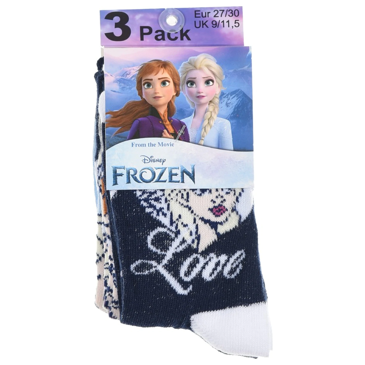 Disney Frozen Love Kids' Socks 23/26 product photo