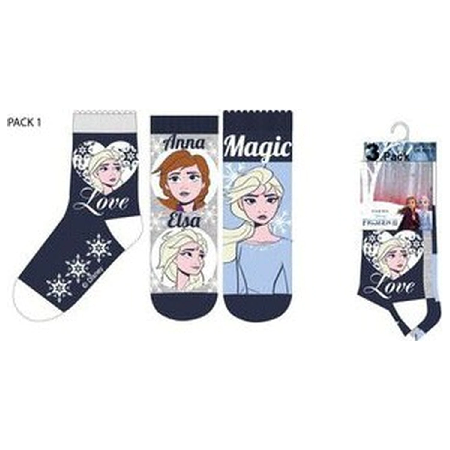 Disney Frozen Love Children's Socks 31/34 product photo