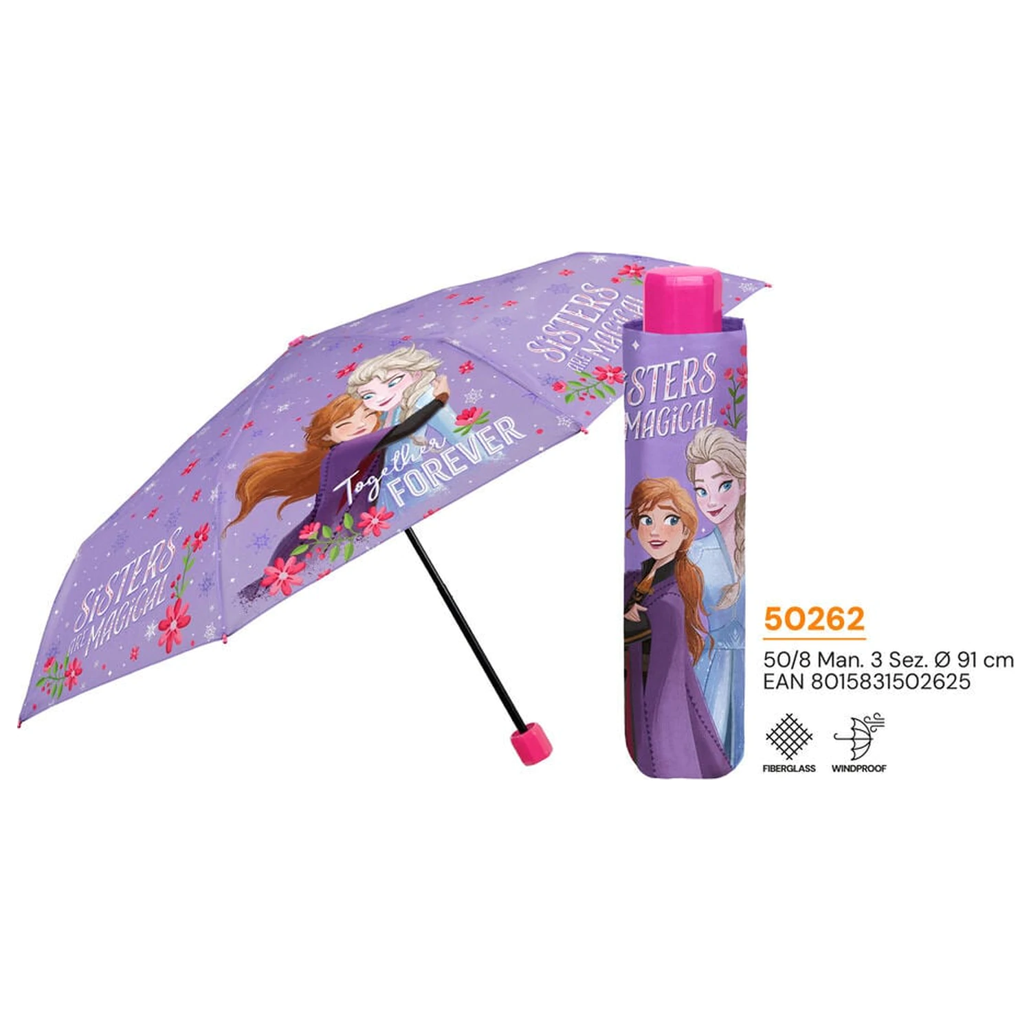 Disney Frozen manual folding umbrella 50cm product photo