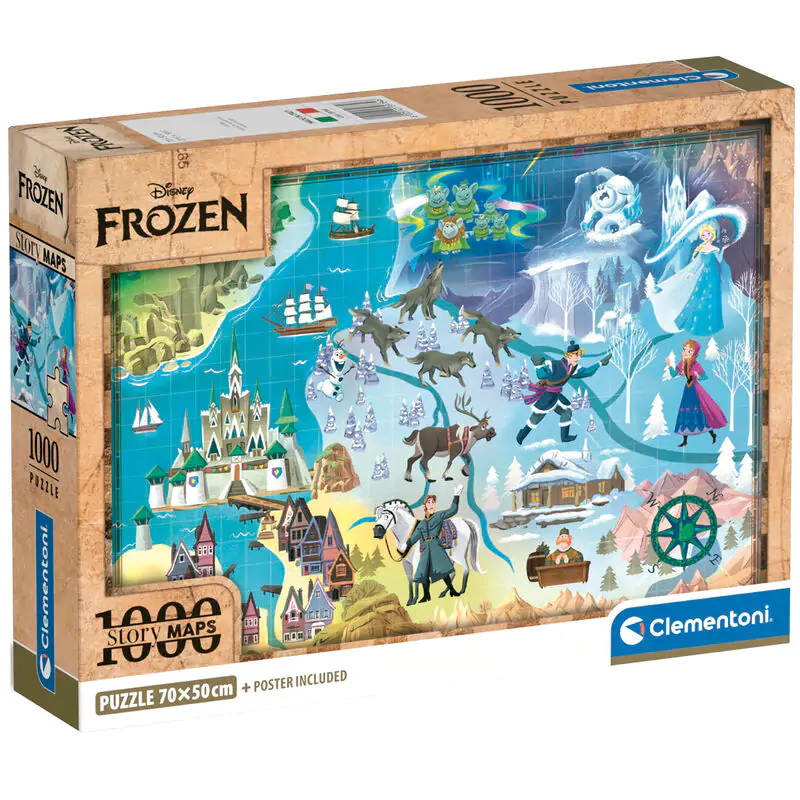 Disney Frozen Map puzzle 1000pcs termékfotó