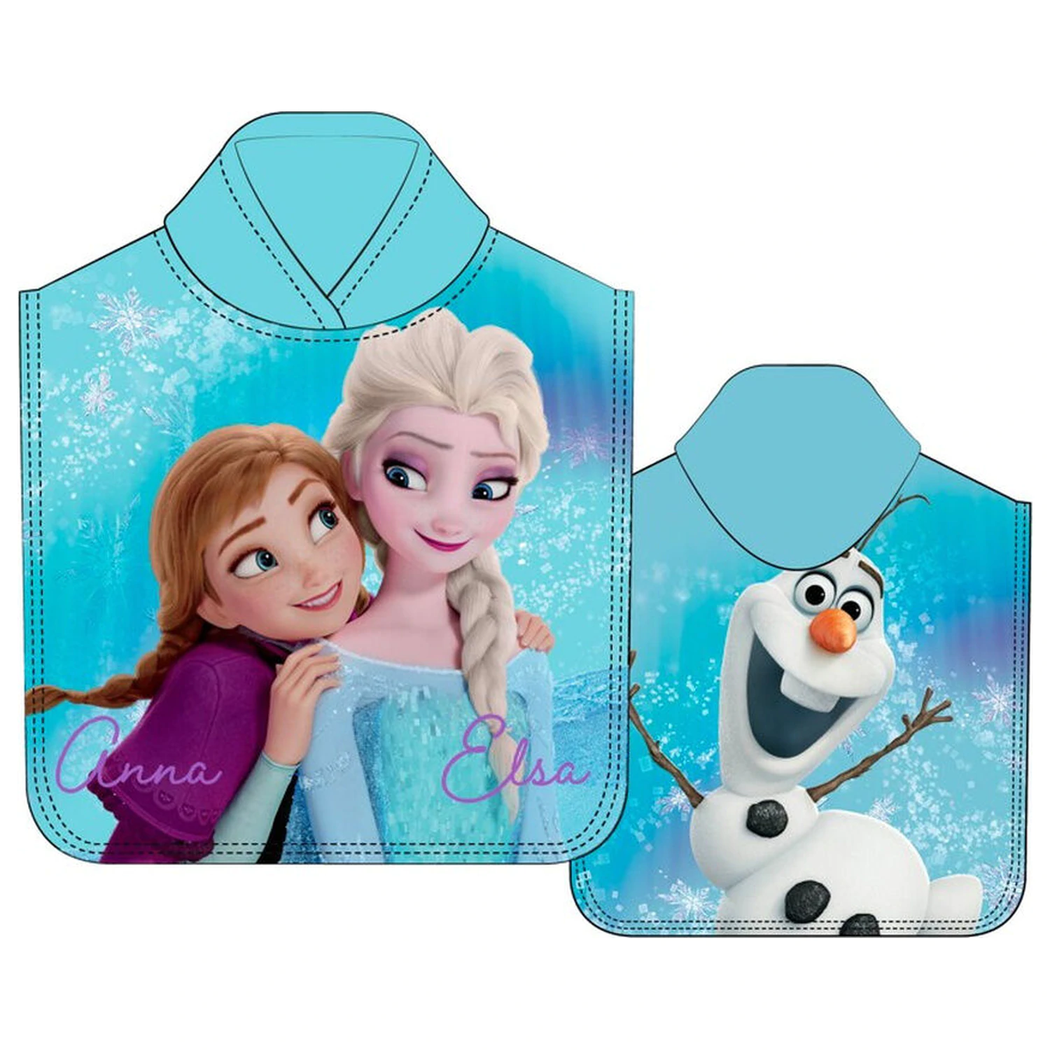 Disney Frozen microfibre poncho towel product photo