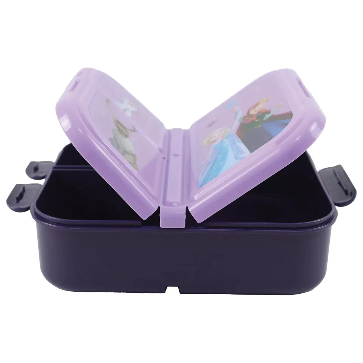 Disney Frozen Modern Magic Multi-Compartment Lunch Box, Sandwich Box product photo