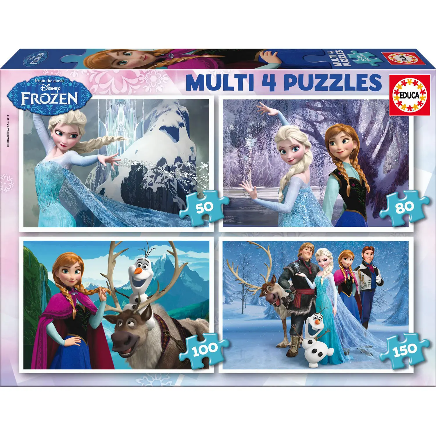 Disney Frozen Multi puzzle 50-80-100-150pcs termékfotó