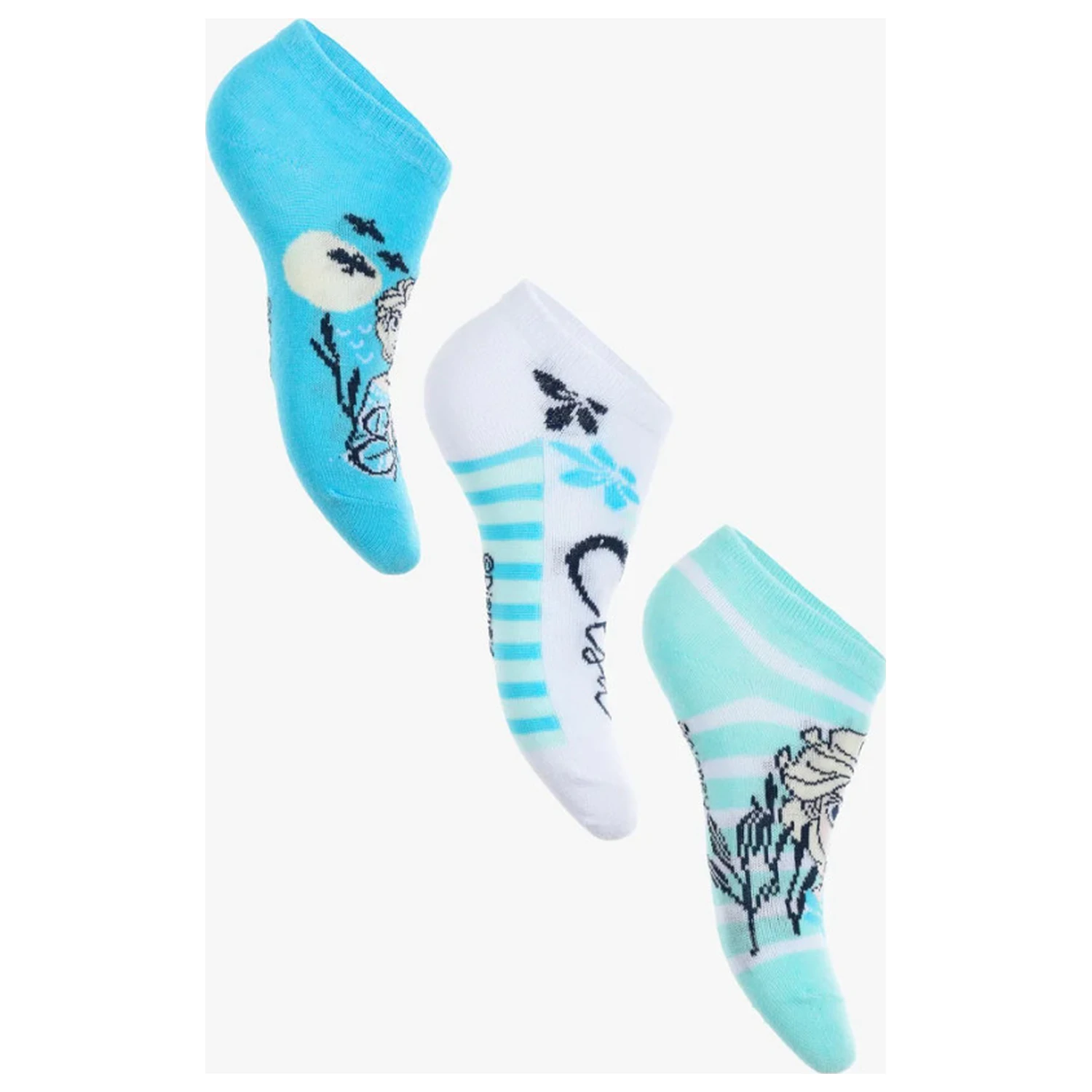 Disney Frozen Ocean Blue Kids' Secret Socks 23/26 product photo