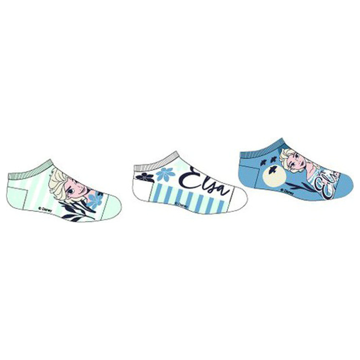 Disney Frozen Ocean Blue Kids' Secret Socks 23/26 product photo