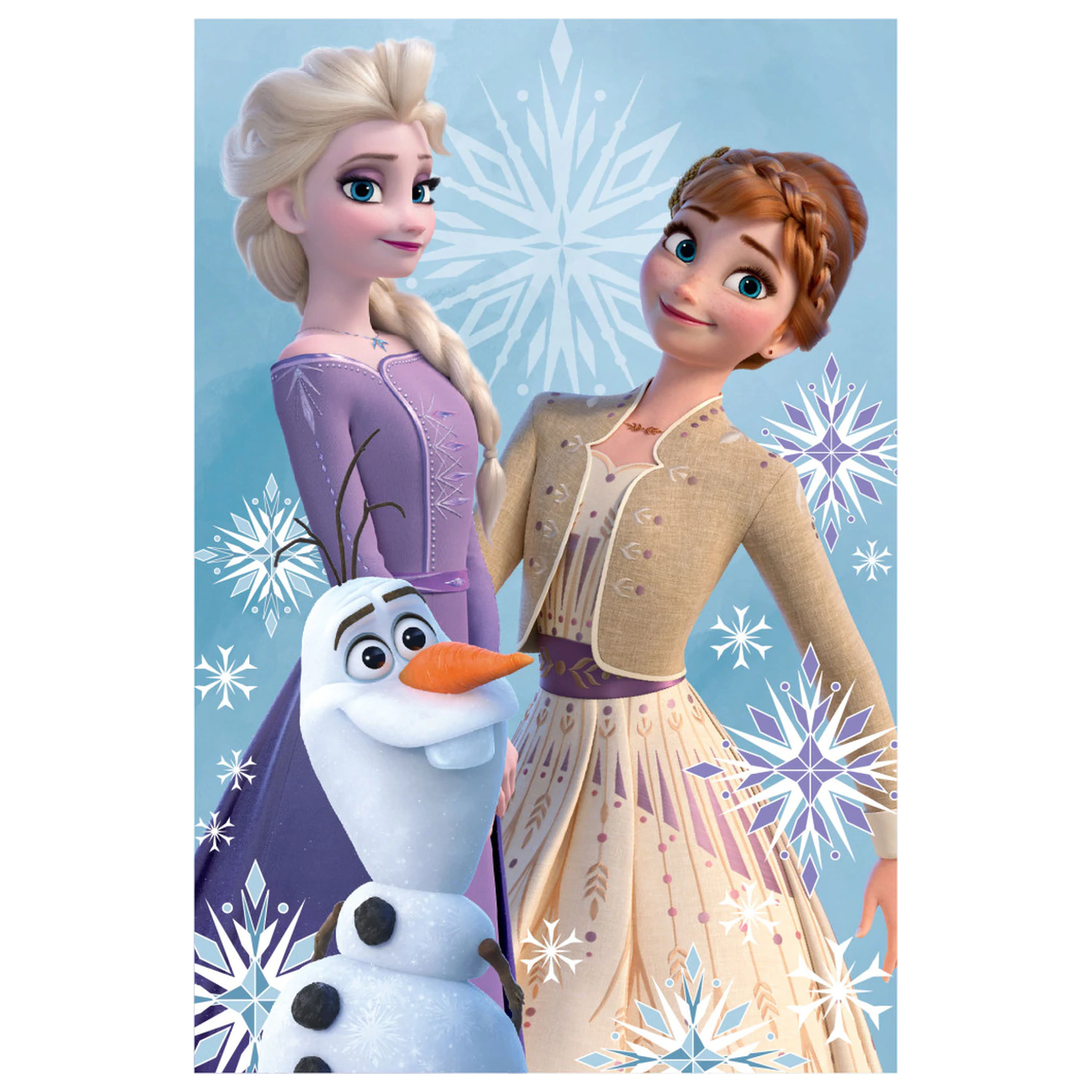 Disney Frozen Olaf and Sisters Fleece Blanket 100x150cm product photo