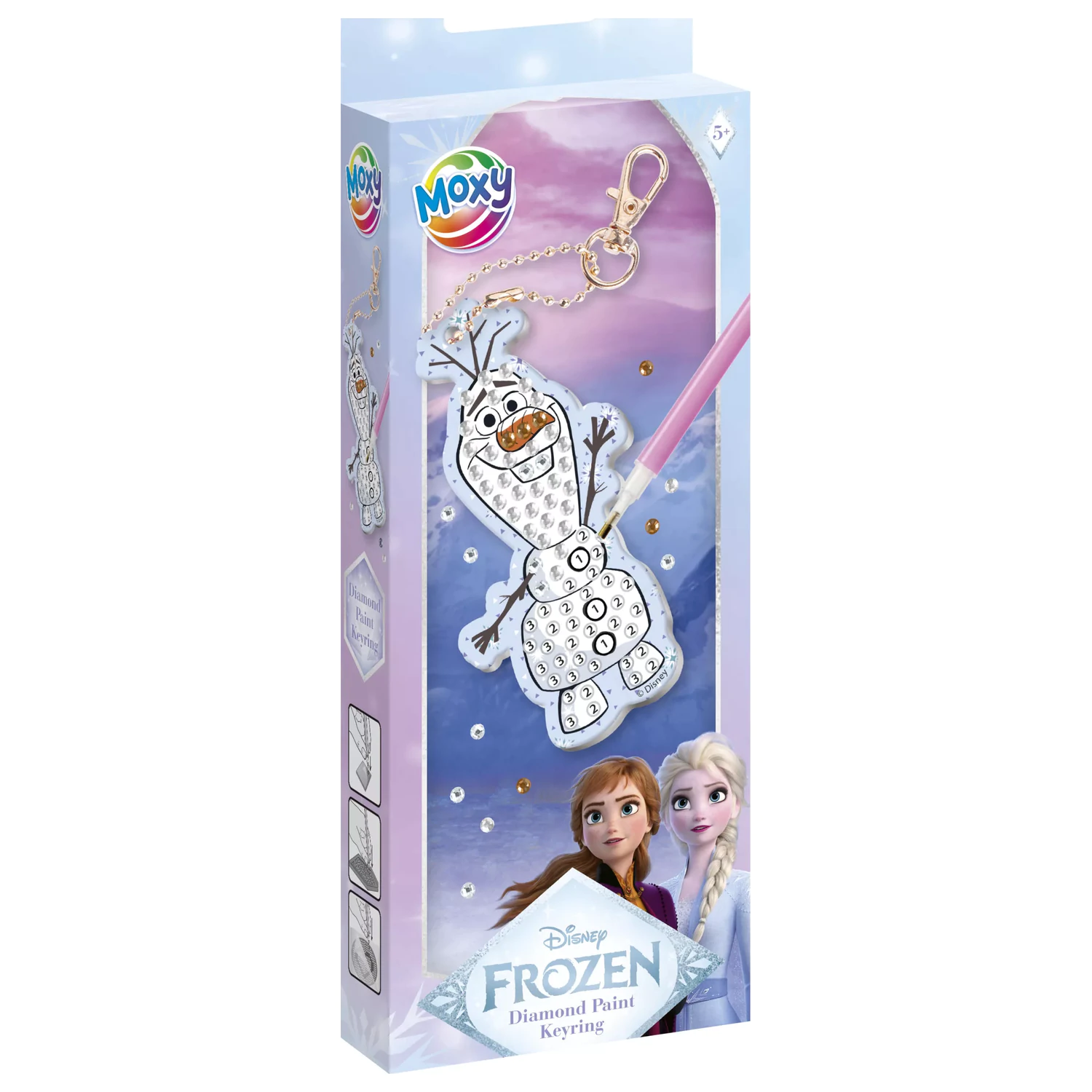 Disney Frozen Olaf Diamond Painting Keychain Kit product photo
