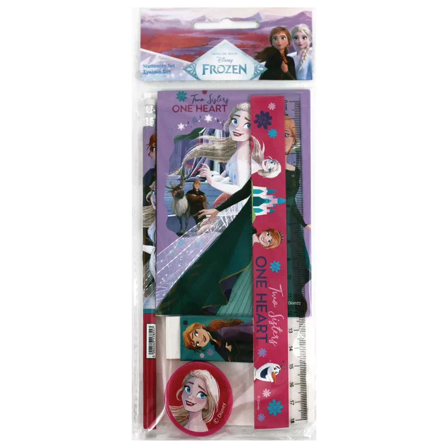 Disney Frozen One Heart Stationery Set 5 Pieces product photo