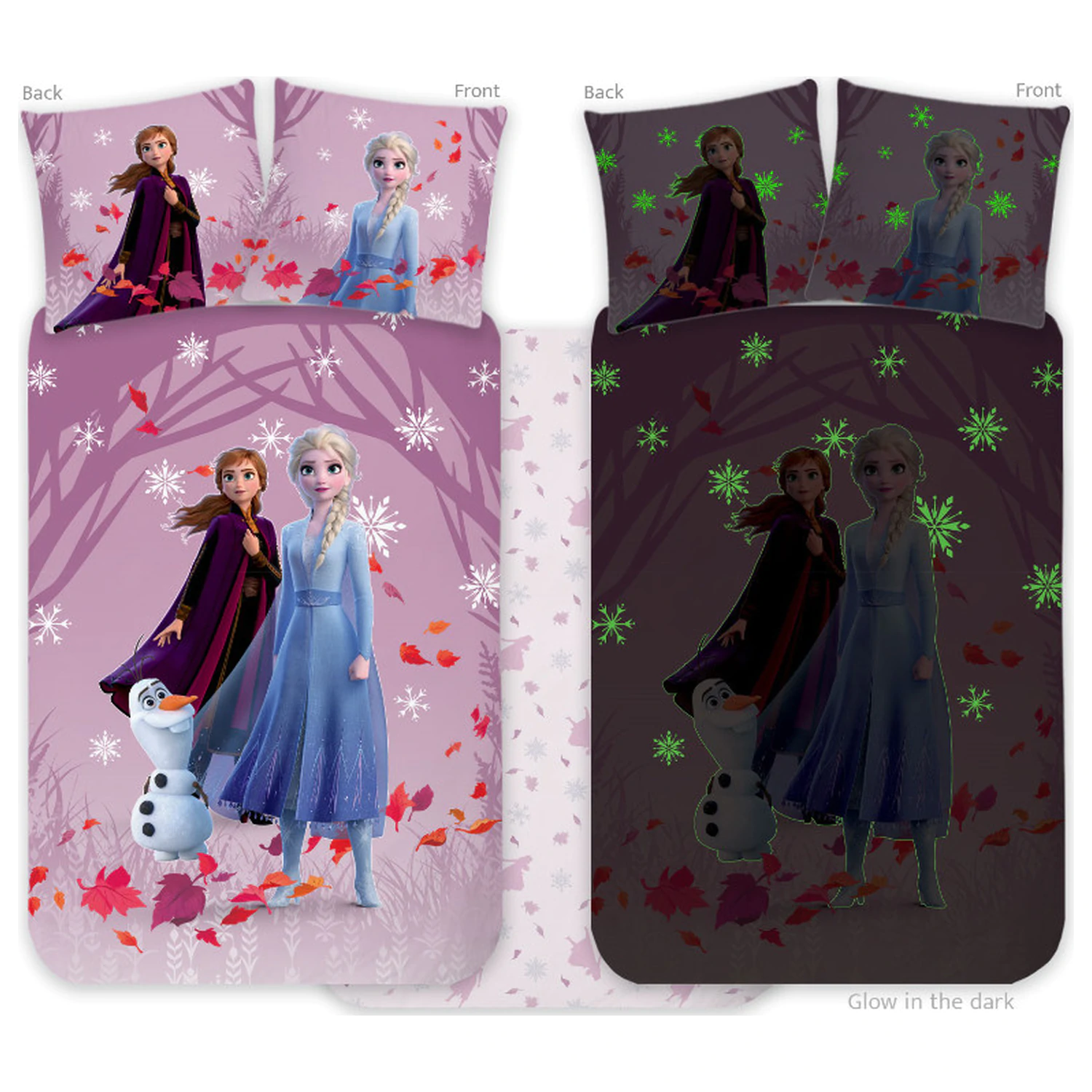 Disney Frozen Purple Glow-in-the-dark Children's, Preschool Duvet Cover product photo
