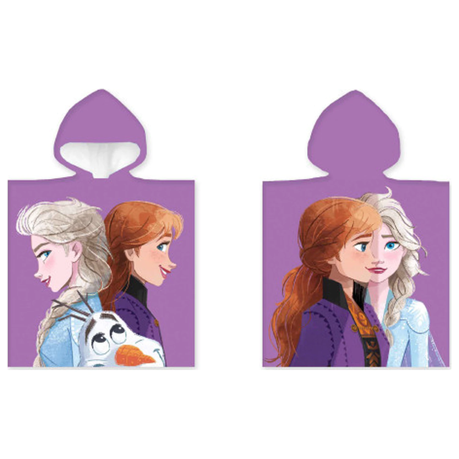 Disney Frozen Purple Beach Towel Poncho product photo