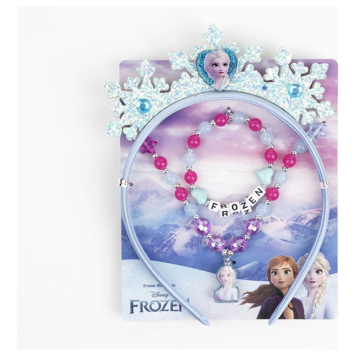 Disney Frozen Royal Blue Jewelry and Headband Set product photo