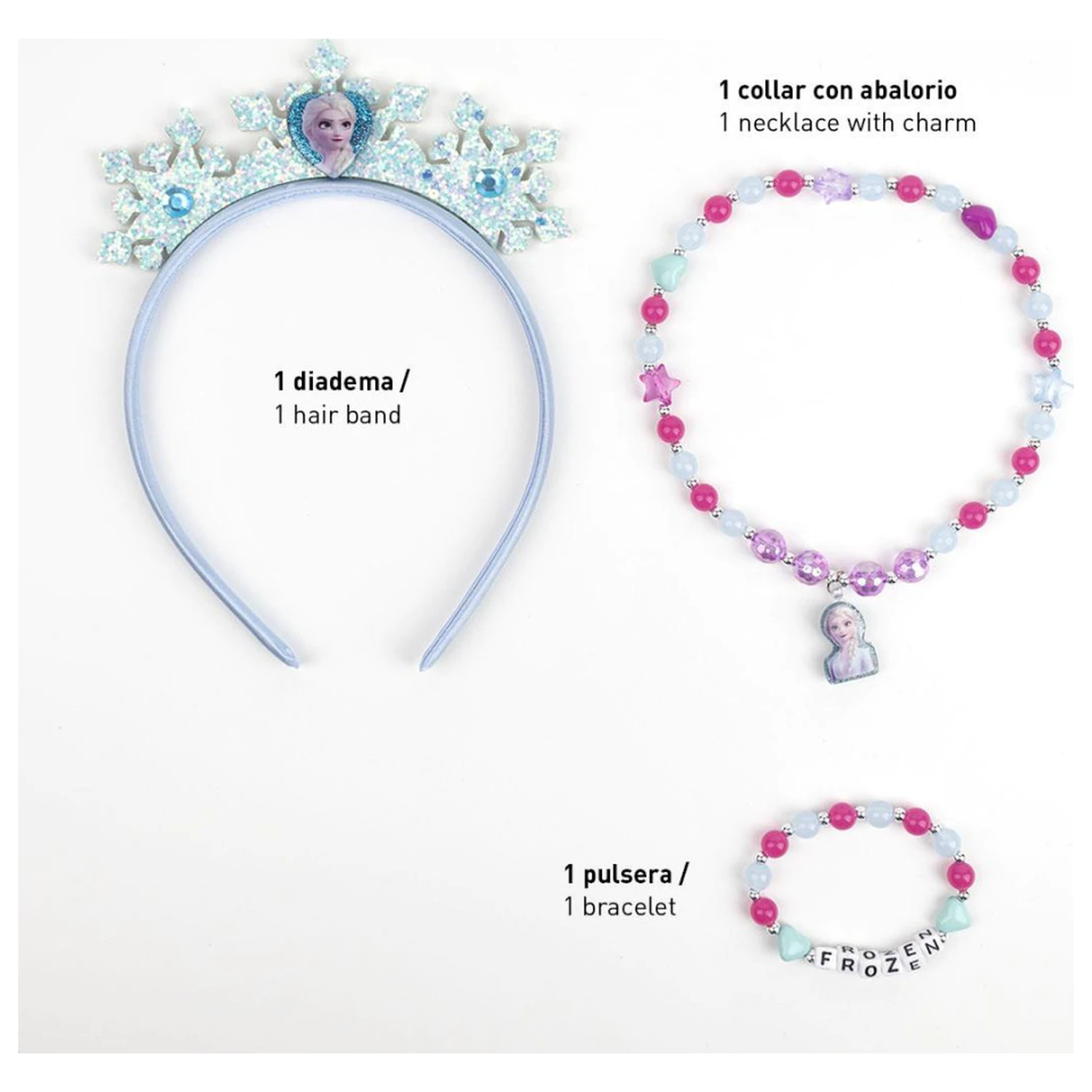 Disney Frozen Royal Blue Jewelry and Headband Set product photo