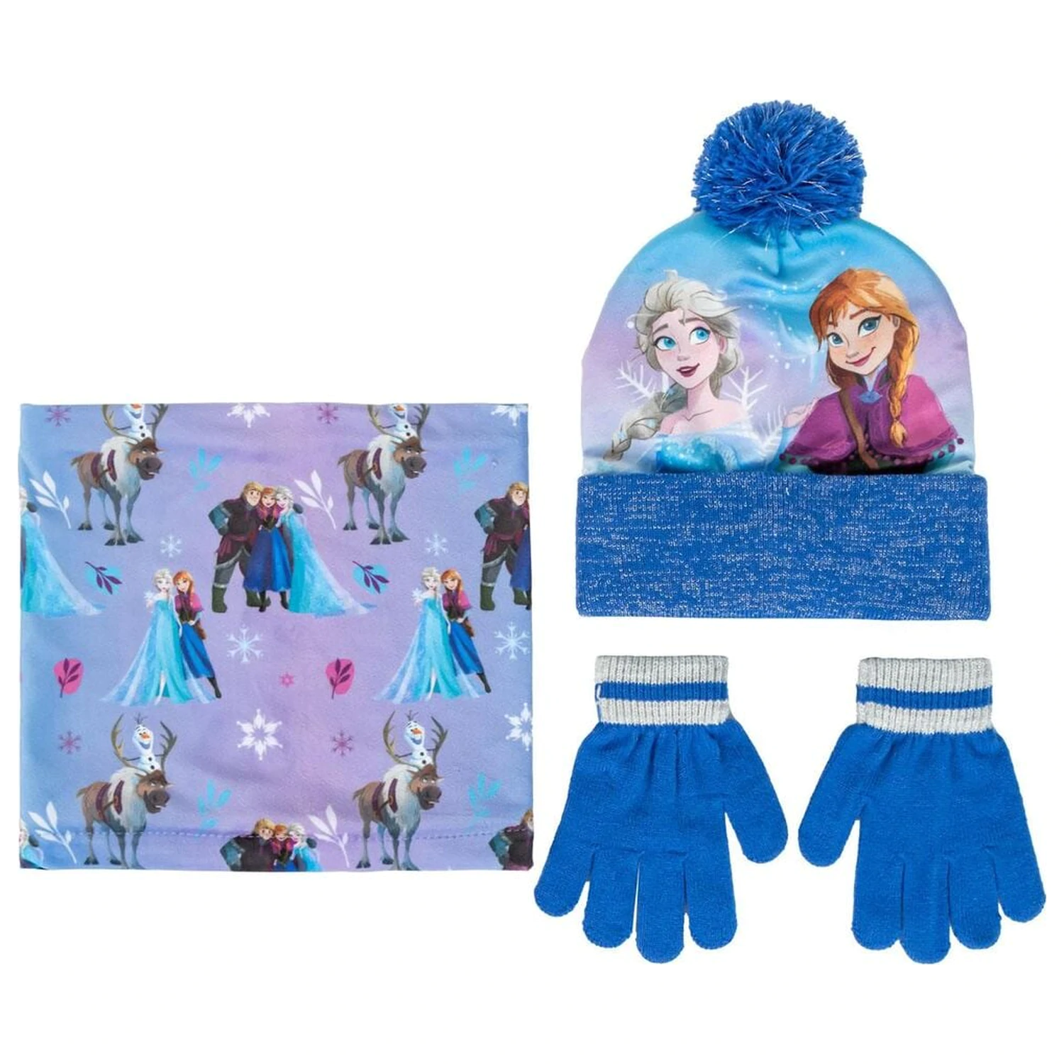 Disney Frozen set hat gloves neck warmer product photo