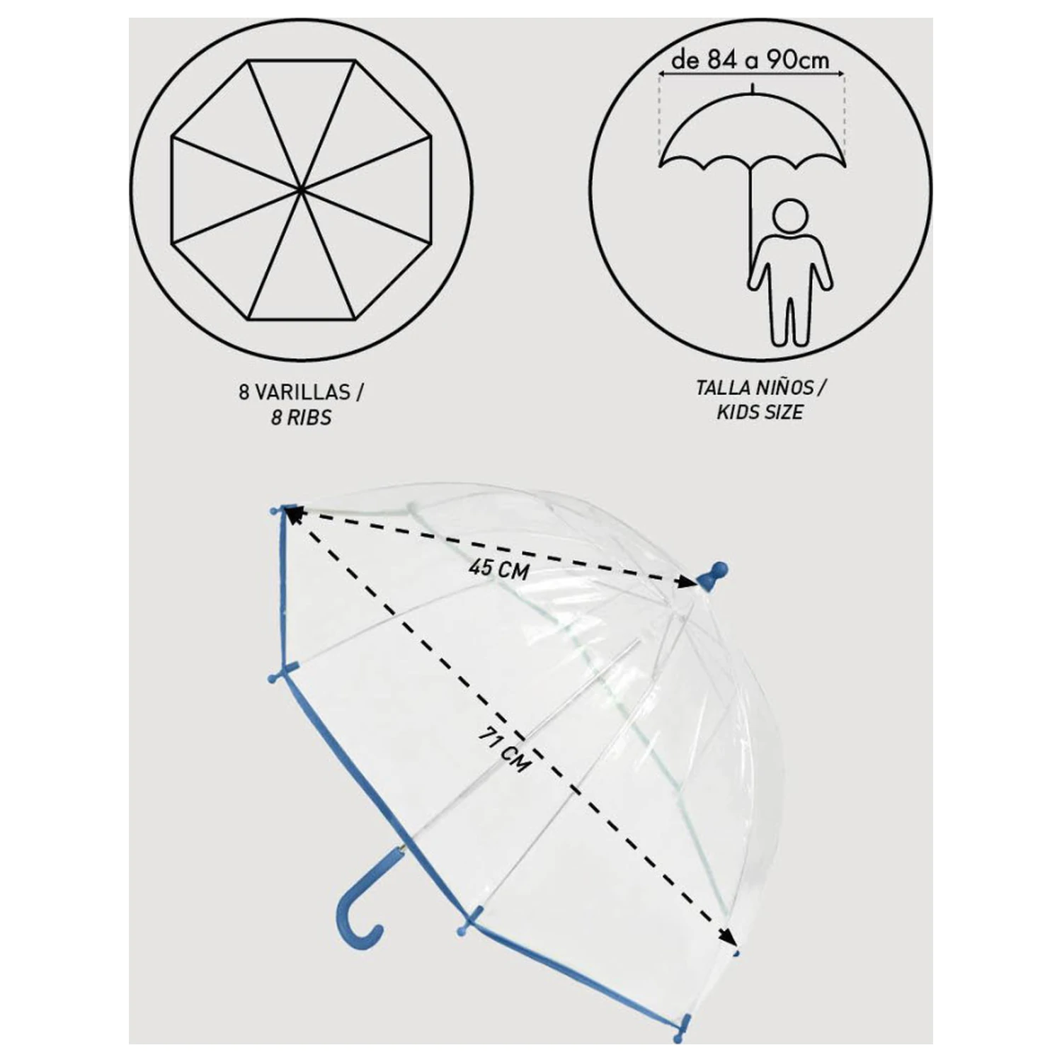 Disney Frozen Sisterhood Transparent Umbrella product photo