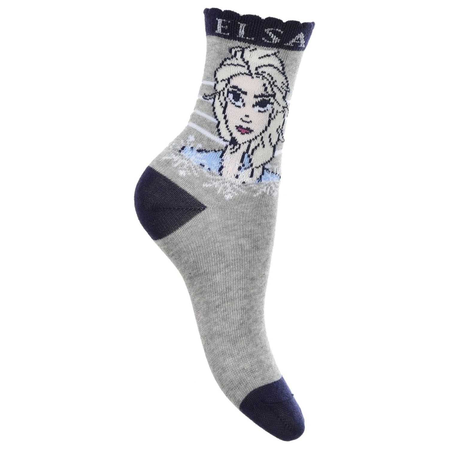 Disney Frozen Sisters Grey kids socks 31/34 product photo