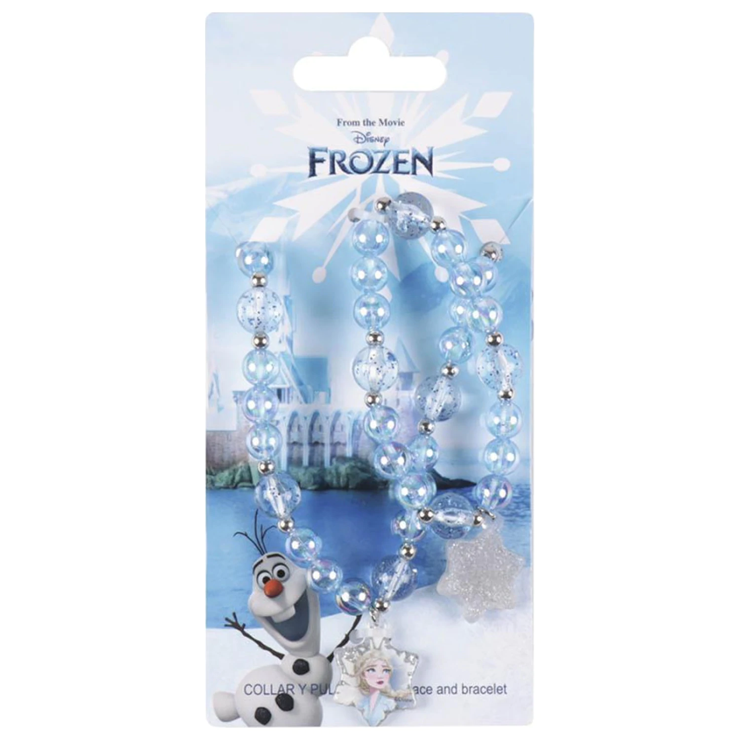 Disney Frozen Snowflake Beaded Necklace and Bracelet Set product photo