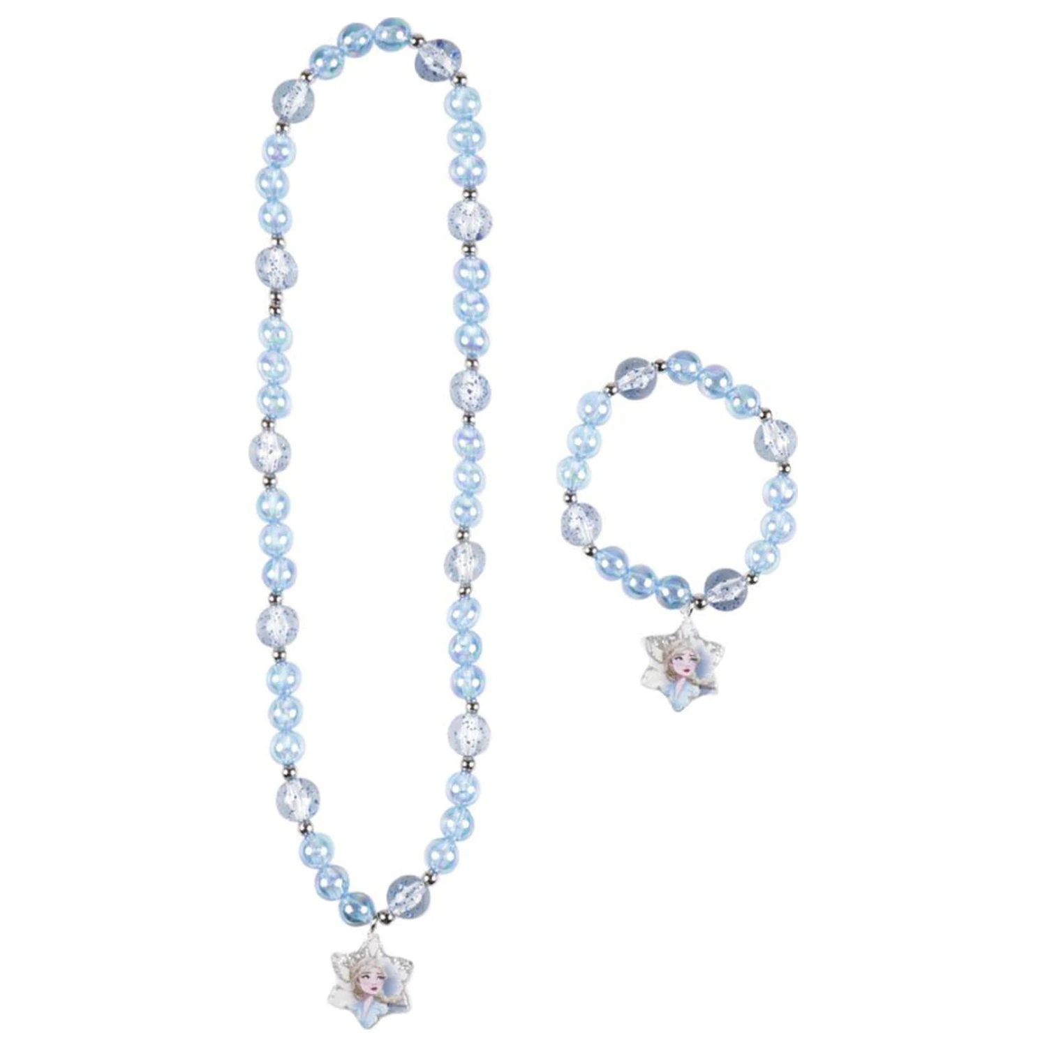 Disney Frozen Snowflake Beaded Necklace and Bracelet Set product photo
