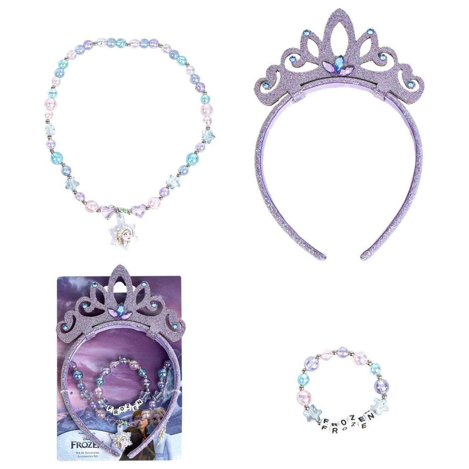 Disney Frozen Snowflakes Jewelry and Hairband Set product photo