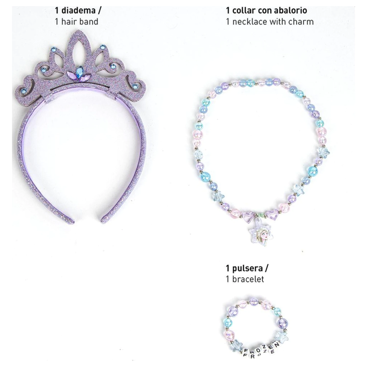 Disney Frozen Snowflakes Jewelry and Hairband Set product photo