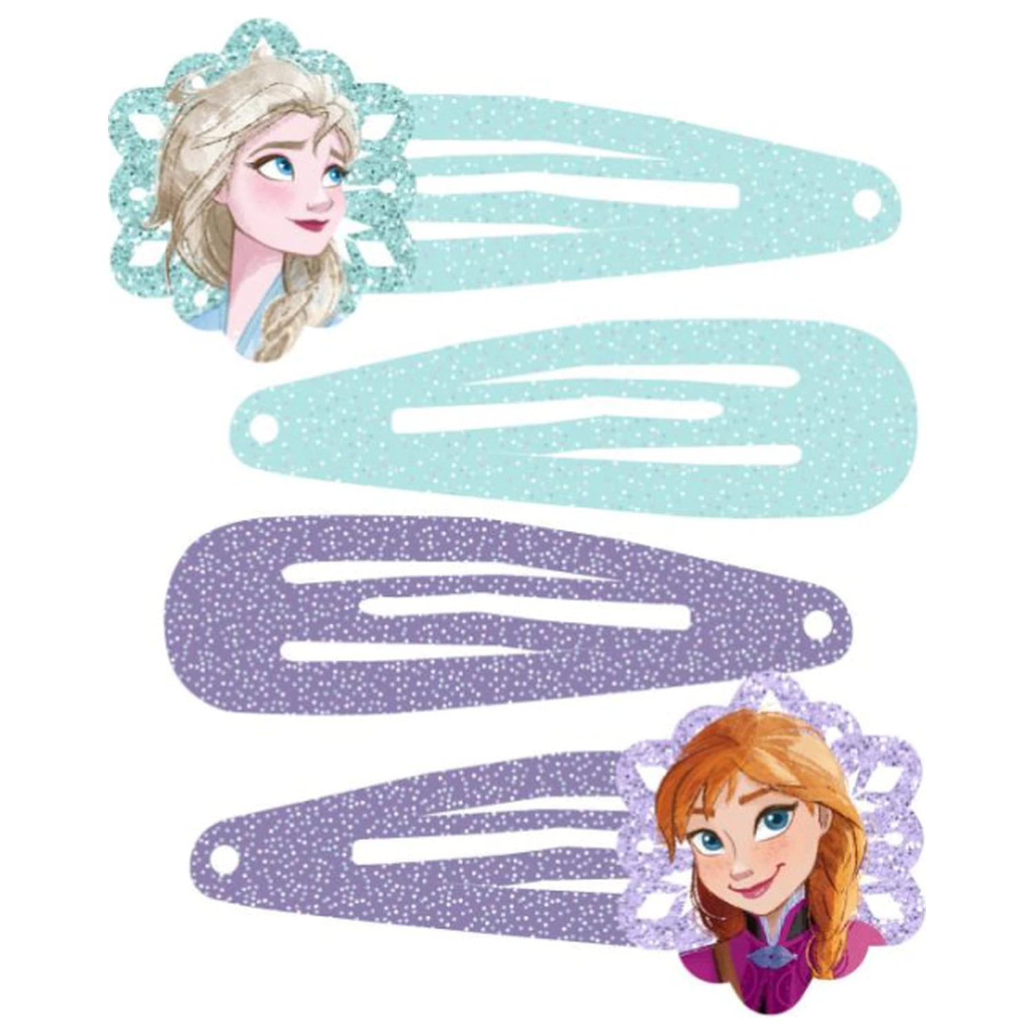 Disney Frozen Snowflakes Hair Clips Set 4 pcs product photo
