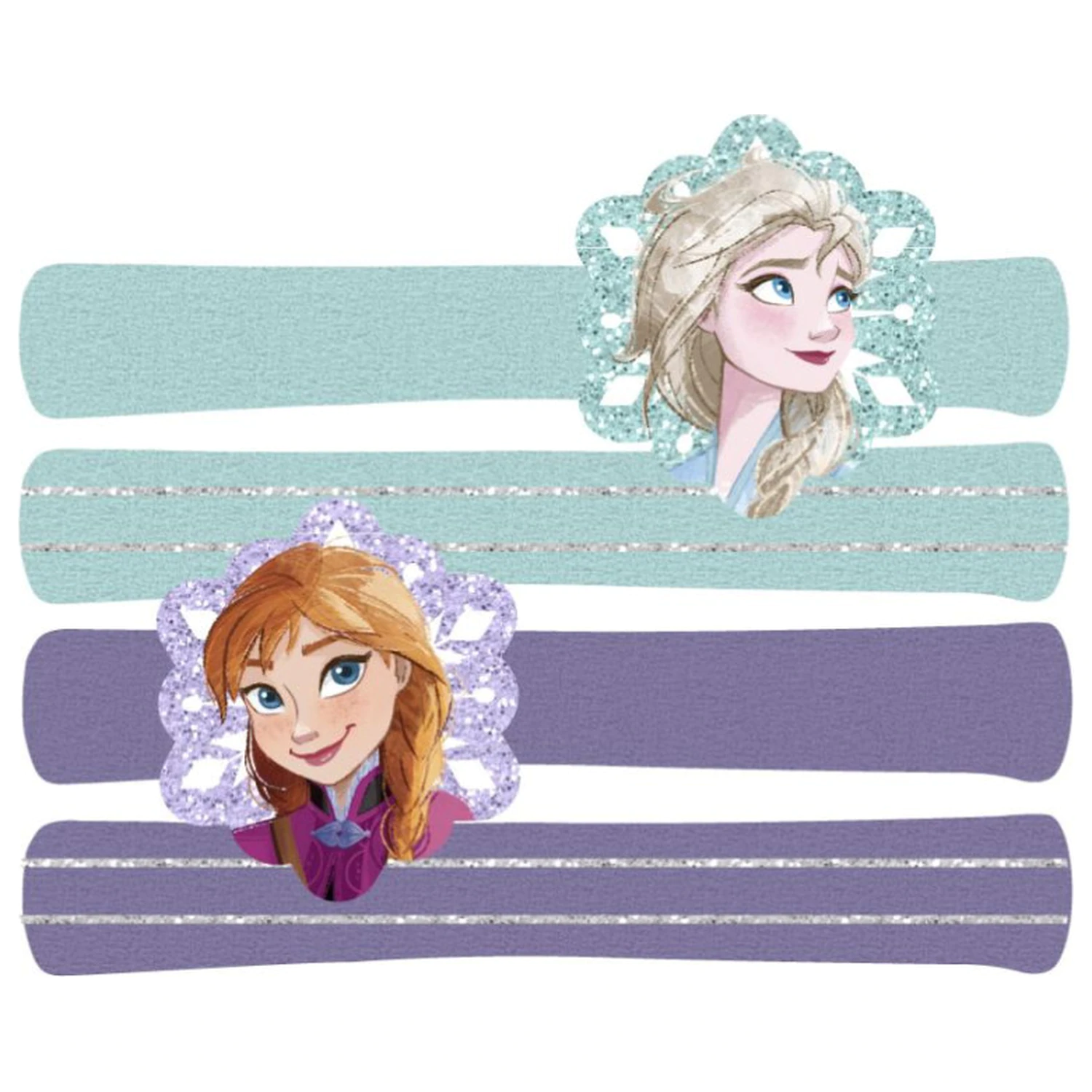 Disney Frozen Snowflakes Hair Tie Set 4-pack product photo