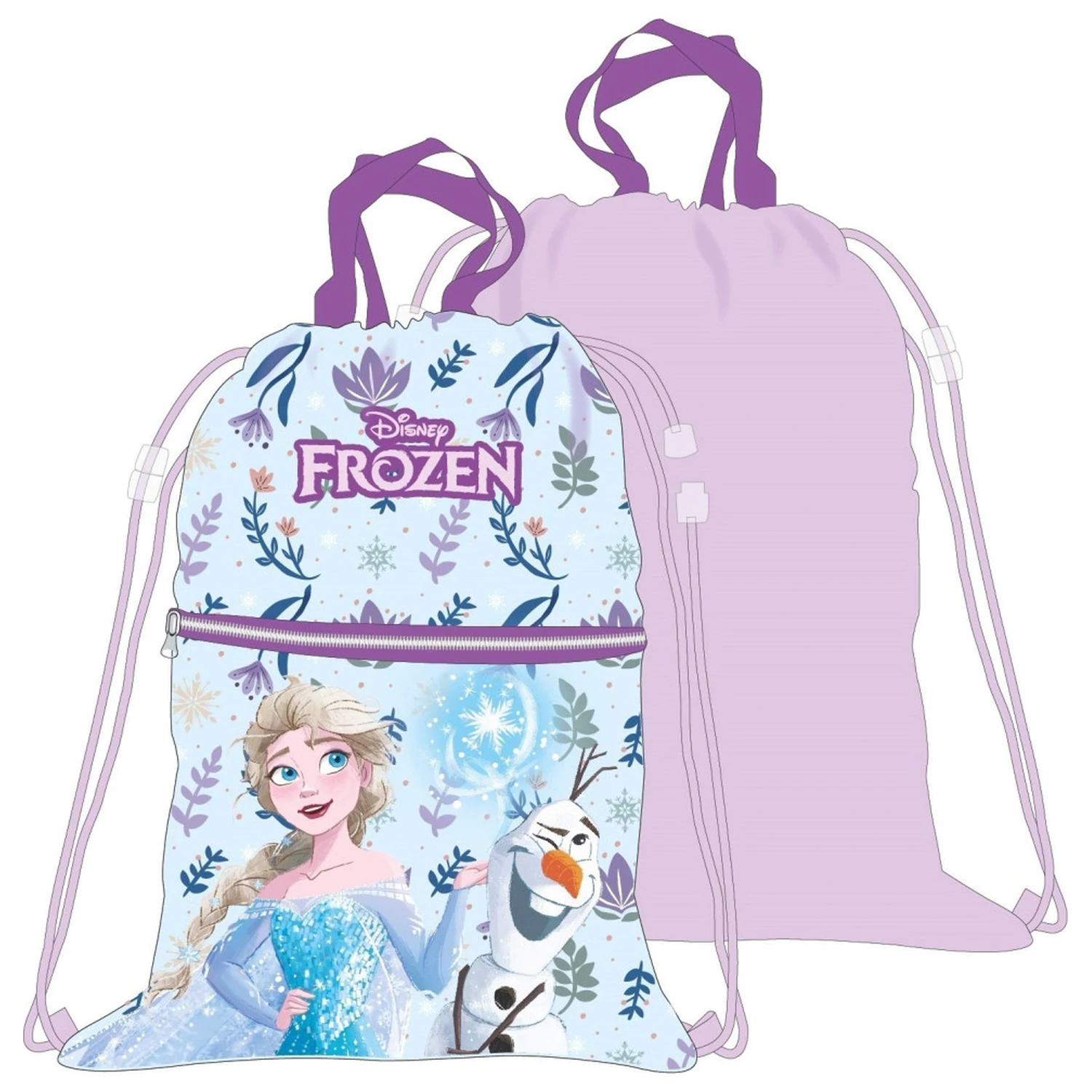 Disney Frozen Sparkle Deluxe gym bag, drawstring bag 45 cm product photo