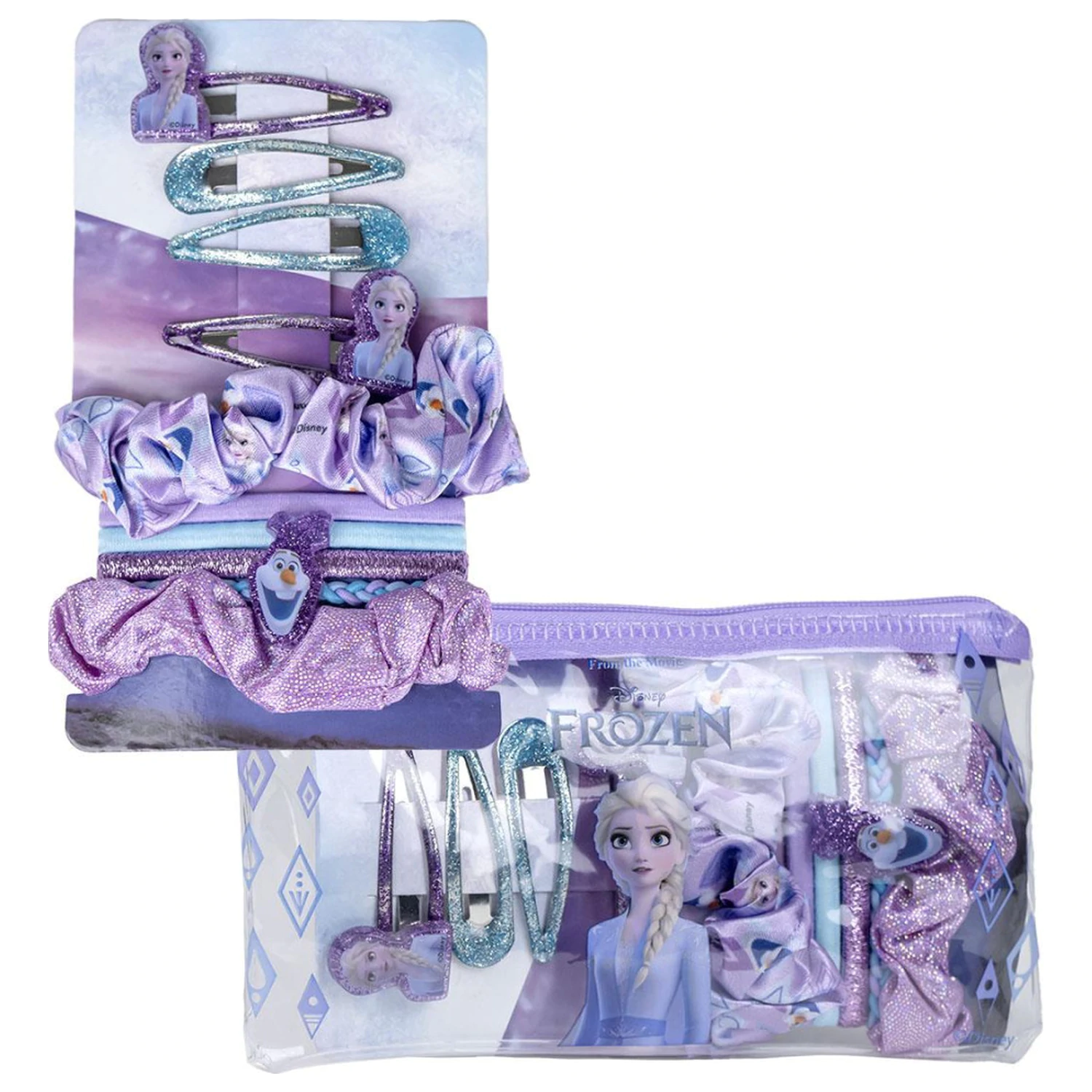 Disney Frozen Sparkle Hair Clip and Hair Tie Set product photo