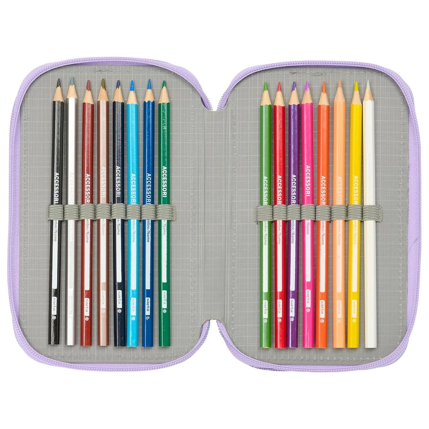 Disney Frozen Spirit triple pencil case 37pcs product photo
