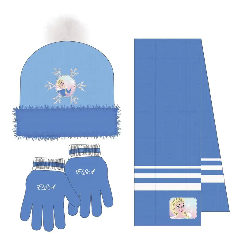 Disney Frozen winter set snood hat gloves product photo