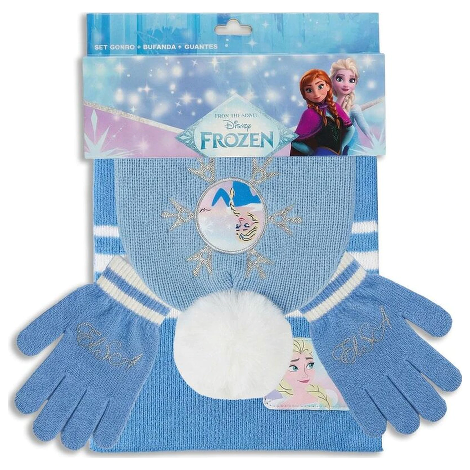 Disney Frozen winter set snood hat gloves product photo