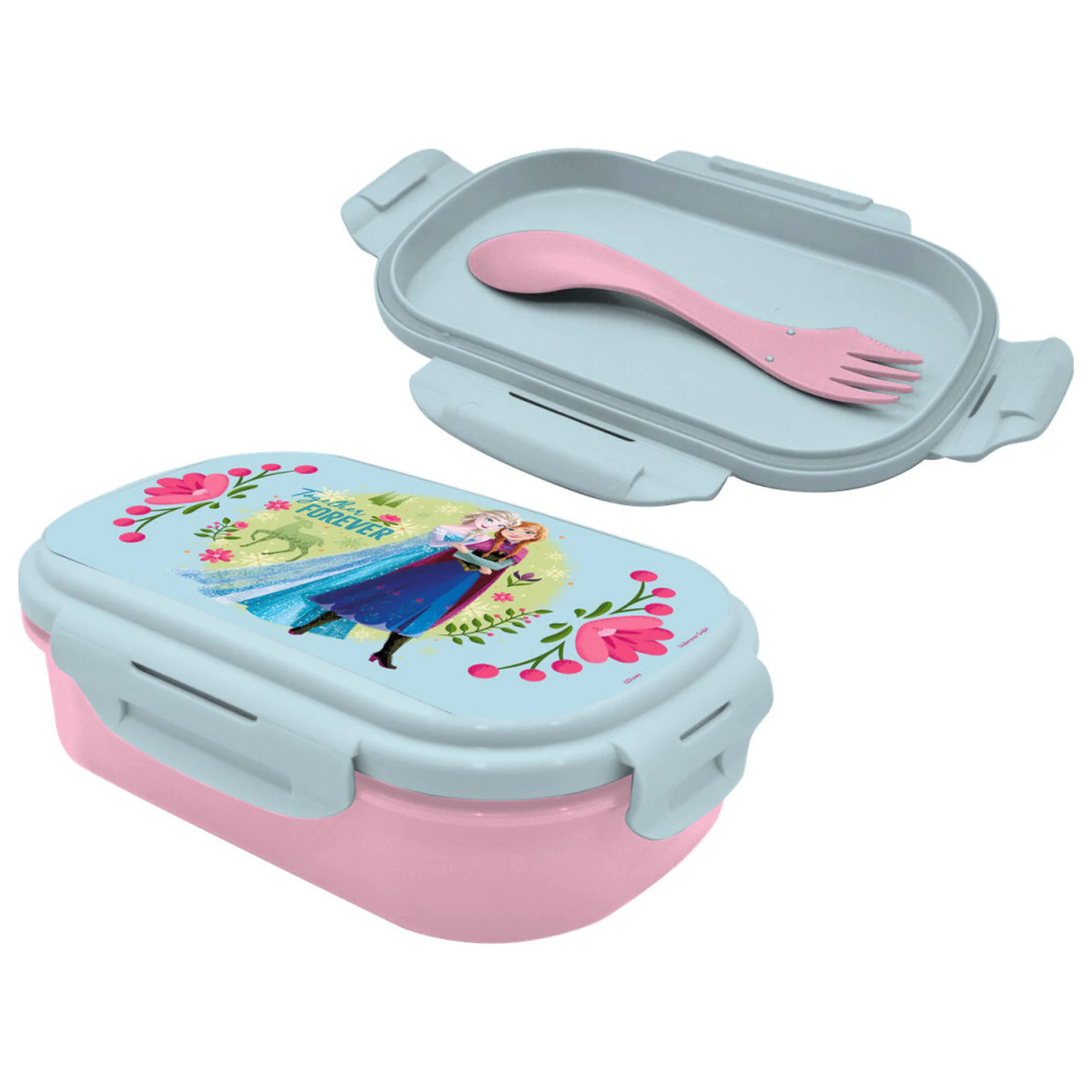 Disney Frozen Together Forever Sandwich Box and Cutlery Set product photo